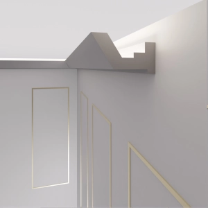 Stuckleiste LED , LED Profil - OL-43 Grau
